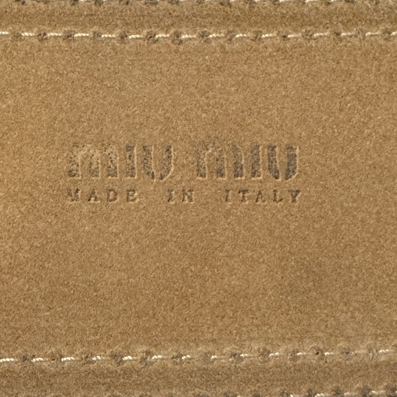 Miu Miu leather belt. EUC. 2.5”wide x 32” long - Picture 3 of 12